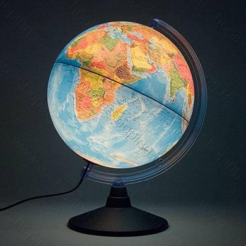 Globus fizičko-geografski svetleći  Ø30cm